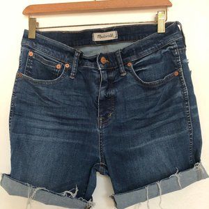 Madewell High Rise Distressed Shorts